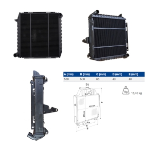 CHŁODNICA WODY DEUTZ-FAHR Agrotron 100, Agrotron 105, Agrotron 106, Agrotron 110, Agrotron 80, Agrotron 85, Agrotron 90, Agrotron 4.70, Agrotron 4.80,  4.85, 4.90,  4.95, 6.00,  6.01,  6.05,  6.15