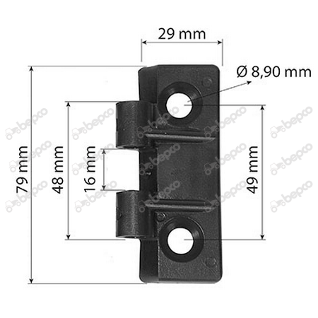 ZAWIAS MOCOWANIE SZYBY TYLNEJ MASSEY FERGUSON LANDINI 3301221M2