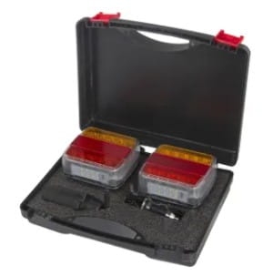 ZESTAW LAMP BEZPRZEWODOWYCH LED 12V NA MAGNES NA PRZYCZEPE ROLNICZĄ PRZYCZEPKĘ