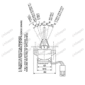 WŁĄCZNIK PRZEŁĄCZNIK PODNOŚNIKA EHR HYDRAULIKI CASE Maxxum 5120, Maxxum 5130, Maxxum 5140, Maxxum 5150 (1534361C1, 1534361C2, 16.196.000.02)