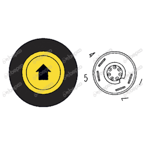 WŁĄCZNIK PODNOSZENIA PODNOŚNIKA EHR ZEWNĘTRZNY RENAULT 103-52, 103-54, 106-54, 110-14, 110-54, 113-12, 113-14, 120-14, 120-54, 133-14, 133-54, 145-14, 145-54, 155-54, 160-94, 175-74, 180-94, Temis 550, Temis 610, Temis 630, Temis 650