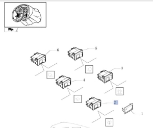 PRZEŁĄCZNIK WYCIERACZEK PRZÓD TYŁ NEW HOLLAND,  CASE IH, STEYR  5094131 