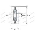 ROLKA NAPINACZA JOHN DEERE 6100, 6100SE, 6200, 6200, 6200L, 6200SE, 6300, 6300, 6300L, 6300SE, 6400, 6400, RENAULT ARES 540 550 610 620 630 640 7711132278, AL77334
