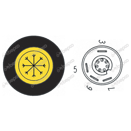 WŁĄCZNIK KLIMATYZACJI RENAULT 103-12, 103-14, 106-14SP, 110-14, 110-54, 113-12, 113-14, 120-14, 120-54 (7700004834, 7700011523)