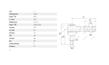KOŃCÓWKA DRĄŻKA JOHN DEERE 1830, 2030, 2030OU, 2130, 1640, 1840, 1840F, 2040, 2040S, 2140, 2250, 2250F, 2450, 2450F, 2650, 2650CS, 2650F, 2650N, 2650TSS, 2850, AL177945, AL27533, AL37505, AL82825, DE16222