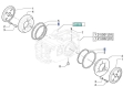 ORING USZCZELNIENIE HAMULCÓW NEW HOLLAND T6010, T6020, T6030, T6040, T6050, T6060, T6070, TS100A, TS110A, TS115A, TS125A, TS130A, TS135A TS100,TS110,TS115,TS125,TS130,TS135 CASE 5191498