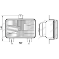 REFLEKTOR PRZEDNI MASSEY FERGUSON 4225, 4235, 4240, 4245, 4255, 4260, 4265, 4270 6235, 6245, 6255, 6260, 6265, 6270, 6280, 6290 8210, 8220, 8240, 8250, 8260 3824711M92, 3824712M91