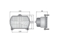 LAMPA PRZEDNIA REFLEKTOR CASE 2120, 2130, 2140, 2150 (1967795C1, 1984880C1)