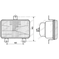 REFLEKTOR MASSEY FERGUSON 6140, 6150, 6160, 6170, 6180, 6190, 6260 6270 6280 6290 8110, 8120, 8130, 8140, 8150, 8160, 8170, 8180, 8270, 8280, 40 3713799M91, D45080006
