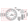 ATAK KÓŁ KPL. NEW HOLLAND FORD 5640 , 6640 , 7740 , 7840 0.900.0676.2 , 17581863254 , 81863254 , 90006762 CAR65704 065704
