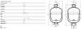 AKUMULATOR HYDRAULICZNY OEM MASSEY FERGUSON 6245, 6255, 6260, 6265, 6270, 6280, 6290, 6445, 6455, 6460 3619551M3, 3615670M1, 3619551M1, 3619551M2, 3619551M3