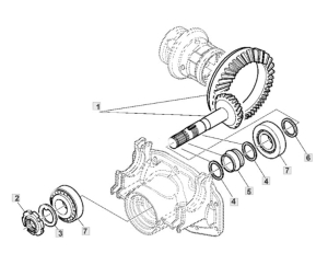 ATAK KÓŁ KOMPLET JOHN DEERE 5080R, 5090R, 5100R, 5620,5720, 5820 RE209082 , 570143482, 68129 CR