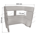 PANEL PRZEDNI GRILL NEW HOLLAND TM115 , TM120 , TM125 , TM130 , TM135 , TM140 , TM150 , TM155 , TM165 , TV140 (82007696 , 82016093 , 82016094)