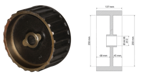 BĘBEN HAMULCOWY CASE IH 1046, 1246, 946 3141929R1
