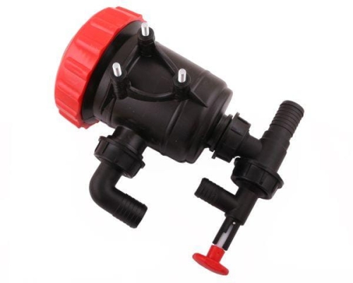 Filtr SS 32 mm z zaworem spustowym z wyjściami na przewody fi 32 mm Opryskiwacz-4693