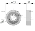 Łożysko XN-090 Prasa Zwijka Sipma 361201-5258