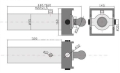 Cylinder hydrauliczny, siłownik kpl. D-35, D-47 CT-S305-16-60/2/520 (jednostronny) Przyczepa Kraj-2103