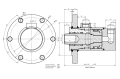 Cylinder ładowacza obrotu CJ5F80/45/320DGw Troll-7908