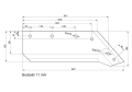 Eurolemiesz prawy 14" Kverneland Vulcan pasuje śruba M12X34OV2 - 4 szt.-5325
