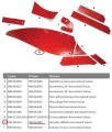 Skrzydło odkładni prawe 14"-16" Kverneland Vulcan pasuje śruba M12X35NOS - 10 szt.-6580