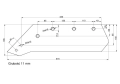 Eurolemiesz lewy 16" Kverneland Vulcan pasuje śruba M14X34OV1 - 4 szt.-5333