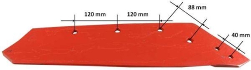 Eurolemiesz prawy 18" Kverneland Vulcan pasuje śruba M14X34OV1 - 4 szt.-4751
