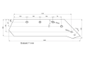Eurolemiesz prawy 18" Kverneland Vulcan pasuje śruba M14X34OV1 - 4 szt.-4754