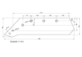 Eurolemiesz lewy 18'' Kverneland Vulcan pasuje śruba M14X34OV1 - 4 szt.-7250