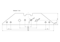 Płoza długa obracalna P&amp;L Kverneland Vulcan pasuje śruba M14X34OV1 - 2 szt.-4763