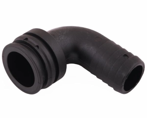 Kolanko 90 węża męskie na widełki T4 na wąż 25mm Arag-20406