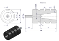 Resor. odbój gumowy śruba M10 wysokość 114mm prosty NR-188 Przyczepa-15589