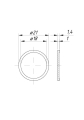 Membrana zaworu 0-104/07 fi 22mm Opryskiwacz ( sprzedawane po 100 )-9976