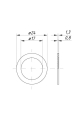 Membrana zaworu 0-104/08 do głowicy AP 0-100/09/G/3 fi 24mm Opryskiwacz ( sprzedawane po 100 )-9929