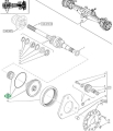 PIERŚCIEŃ ZABEZPIECZAJĄCY 4997571 (FIAT L85 , L95 , FORD 6635 , 7635 NEW HOLLAND TD70D , TD75D , TD80D CASE JX75 , JX80 , JX85)