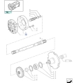 TŁUMIK DRGAŃ CASE MXM120, MXM130, MXM135, MXM140, MXM155, MXM175, MXM190 47126391, 47127097, 87302871 370003210 87542609