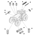 FILTR OLEJU SILNIKA 84518337 CNH FORS 8160 8260 8360 8560 NEW HOLLAND TM,TS, CASE MXM (