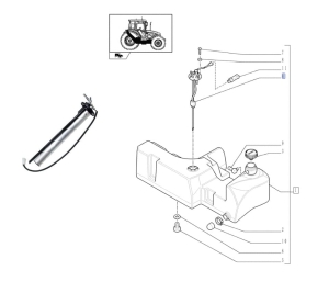 CZUJNIK POZIOMU PALIWA PŁYWAK NEW HOLLAND TD5010, TD80D, TD5020, TD90D, TD5030, TD5050, TD60D, TD70D CASE FARMALL 95, JX80, FARMALL 60, JX95, JX60, JX90, FARMALL 90, JX70, FARMALL 80, FARMALL 70