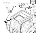 LAMPA ROBOCZA LED 9900lm DO ZABUDOWY W DACH z przodu DWIE FUNKCJE FENDT VARIO FARMER CASE CS MASSEY FERGUSON STEYR 4271030M91