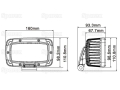 LAMPA ROBOCZA LED 5420lm FENDT 309, 310, 311, 412, 413, 415, 712, 712, 714, 815, 817, 818, 820, 820 VARIO, 916, 920, 924, 926, 930 VARIO, FARMER 308,309,310,311,312,409,410, 411, 412 FAVORIT 509 C, 510 C, 511 C, 512 C,513 C,514 C,515 C,711, FAVORIT