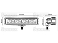 LED PŁASKA LISTWA OŚWIETLENIOWA, 165mm, 2800 Lumeny, 10-30V