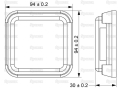 LED LAMPA OBRYSOWA, Lewa/Prawa, 10-30V S.113385
