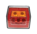 LED LAMPA ZESPOLONA, Funkcje: 3, Hamulec / Tylna / Kierunkowskaz, Lewa/Prawa, 12-36V