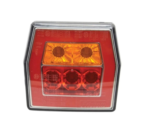 LED LAMPA ZESPOLONA, Funkcje: 3, Hamulec / Tylna / Kierunkowskaz, Lewa/Prawa, 12-36V