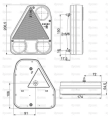 LED LAMPA ZESPOLONA, Funkcje: 4, Hamulec / Tylna / Obrysowa / Cofania, lewa, 12-24V