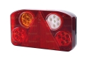 LED LAMPA ZESPOLONA, Funkcje: 5, Hamulec / Tylna / Obrysowa / Przeciwmgielna / Cofania, lewa, 12-24V