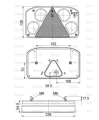 LED LAMPA ZESPOLONA, Funkcje: 5, Hamulec / Tylna / Obrysowa / Przeciwmgielna / Cofania, prawa, 12-24V