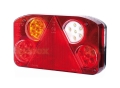 LED LAMPA ZESPOLONA, Funkcje: 6, Hamulec / Tylna / Obrysowa / Przeciwmgielna / Cofania / Tablica Rejestracyjna, lewa, 12-24V