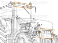 LAMPA ROBOCZA LED 4050lm PRZÓD FENDT 500 700 800 VARIO