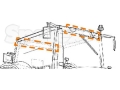 LAMPA ROBOCZA LED 2400lm DO ZABUDOWY W DACH JCB 2CX, 3C, 3CX, 4C, 4CX
