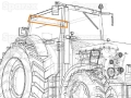 LAMPA ROBOCZA LED 4500lm DACH TYŁ MASSEY FERGUSON